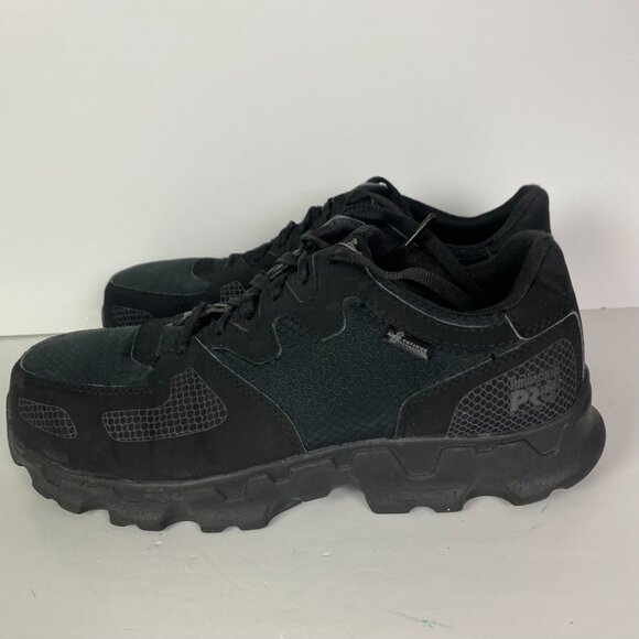 Timberland PRO Powertrain Alloy Safety Toe Shoes Men's 8M Black Lace Up 8 M Work - Picture 8 of 15